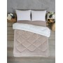 ETE HOMETEX ÇİFT KİŞİLİK LÜX WELSOFT YORGAN SETİ 195X215CM ALENA BEJ 8696474231940